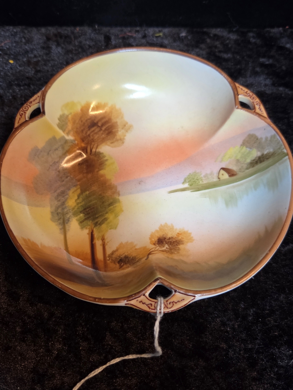 Noritake hand painted dish Morimura Bros. Nippon vintage